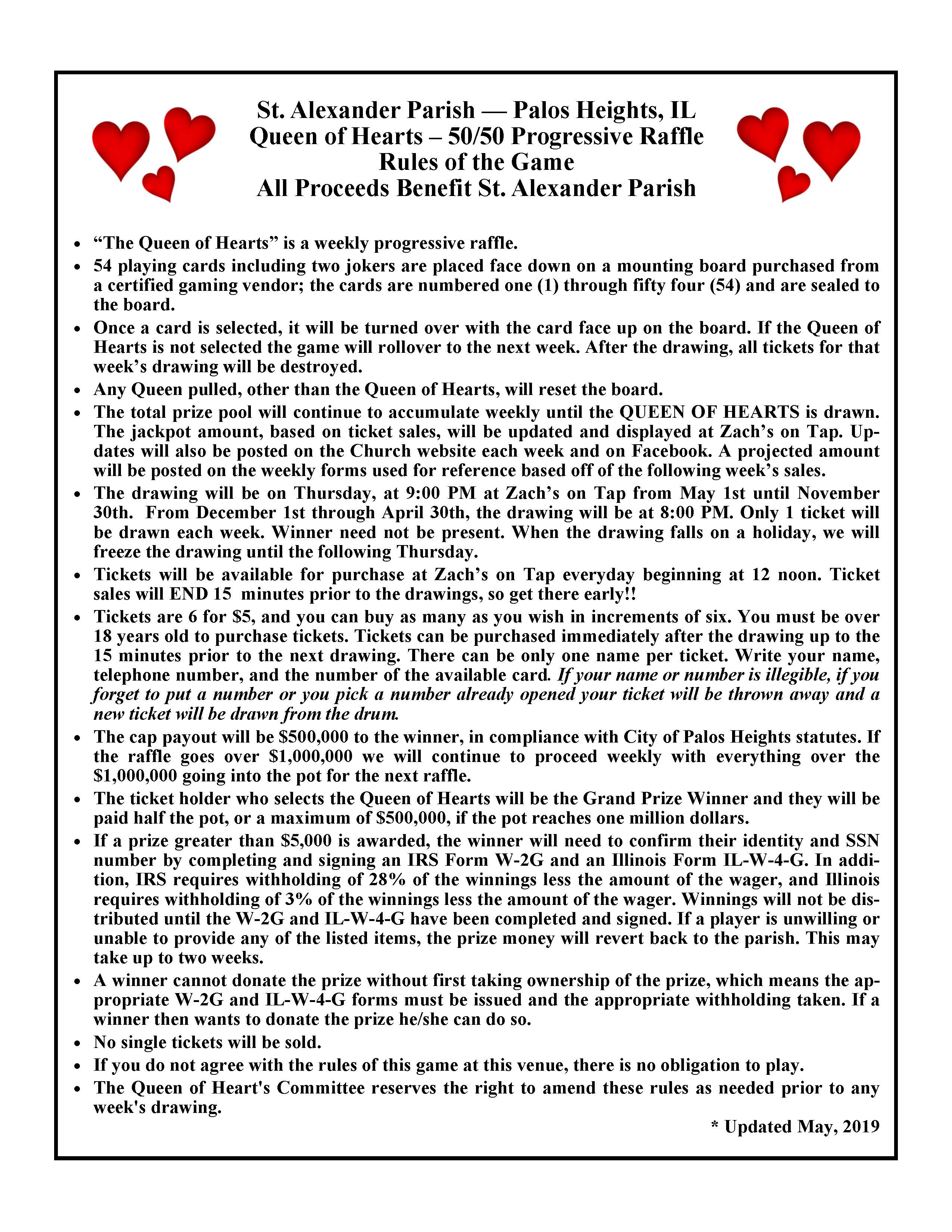 rules to hearts cards